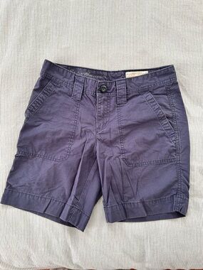 Eddie Bauer Navy Blue Cotton Blend Shorts